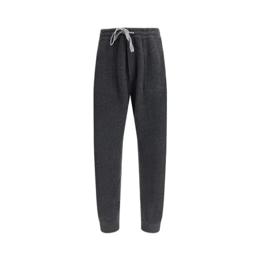 Brunello Cucinelli Drawstring Ribbed Track Pants