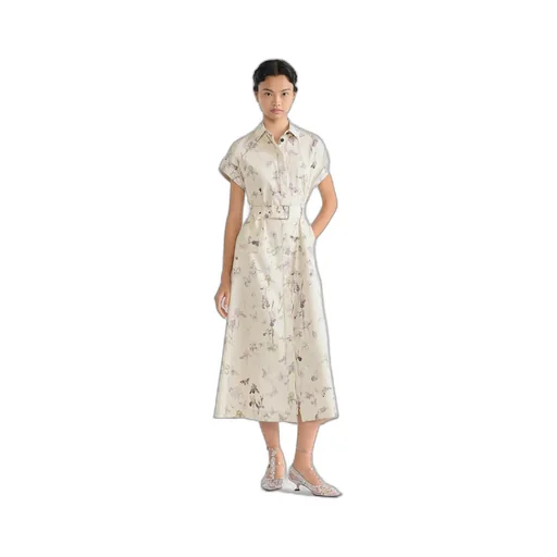 Mid-Length Belted Shirtdress