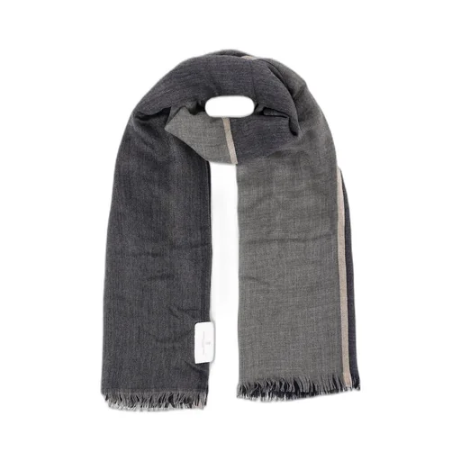Brunello Cucinelli Colour Block Fringed Scarf