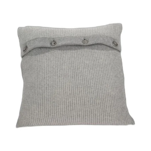 Brunello Cucinelli Vanisé Buttons Detailed Rib Knit Cushion