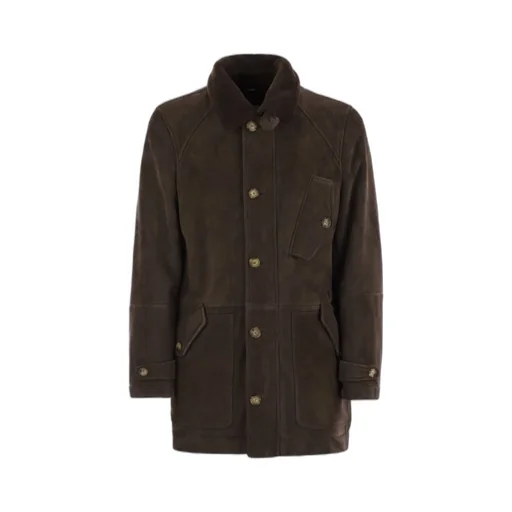 Brunello Cucinelli Straight Hem Shearling Coat