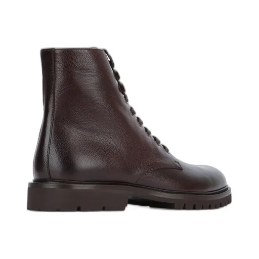 Brunello Cucinelli Round Toe Lace-Up Boots