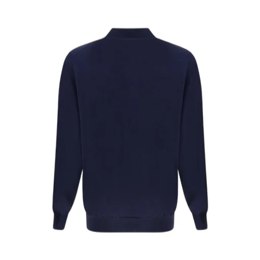 Brunello Cucinelli Long-Sleeved Knitted Polo Shirt