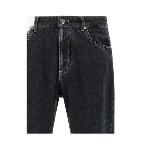 Brunello Cucinelli Logo Patch Straight-Leg Jeans