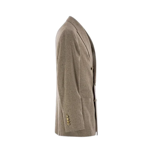 Brunello Cucinelli Checked Flannel One-And-A-Half Breasted Deconstructed Blazer