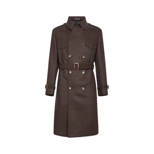 Brunello Cucinelli Double-Breasted Belted Coat