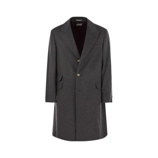 Brunello Cucinelli Single-Breasted Straight Hem Coat