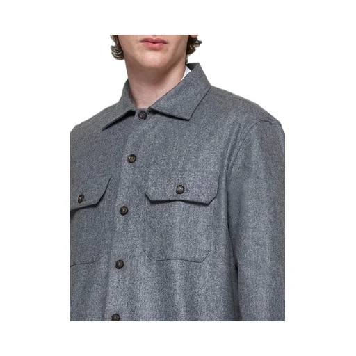 Brunello Cucinelli Long Sleeved Straight Hem Shirt