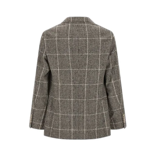 Brunello Cucinelli Checked Single-Breasted Jacket