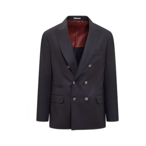 Brunello Cucinelli Double-Breasted Tailored Blazer