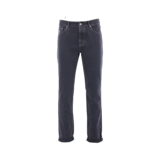 Brunello Cucinelli Logo Patch Skinny Jeans
