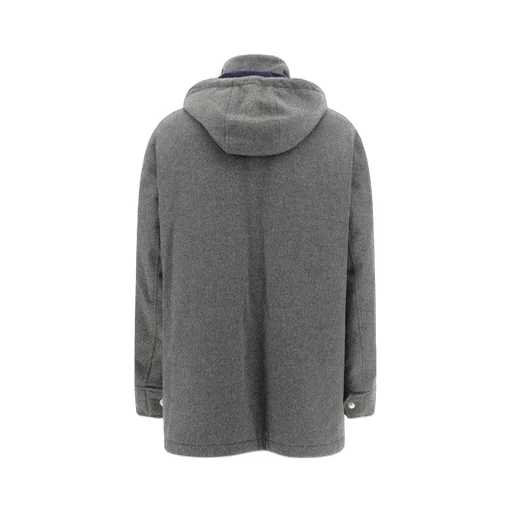 Brunello Cucinelli Long-Sleeved Hooded Coat