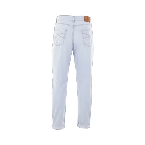 Brunello Cucinelli Logo Patch Tapered Jeans