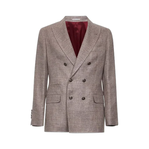 Brunello Cucinelli Double-Breasted Long Sleeved Blazer
