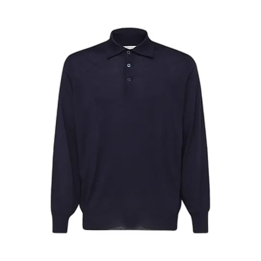 Brunello Cucinelli Long-Sleeved Knitted Polo Shirt