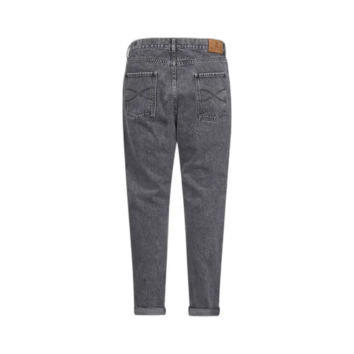 Brunello Cucinelli Logo Patch Straight-Leg Jeans