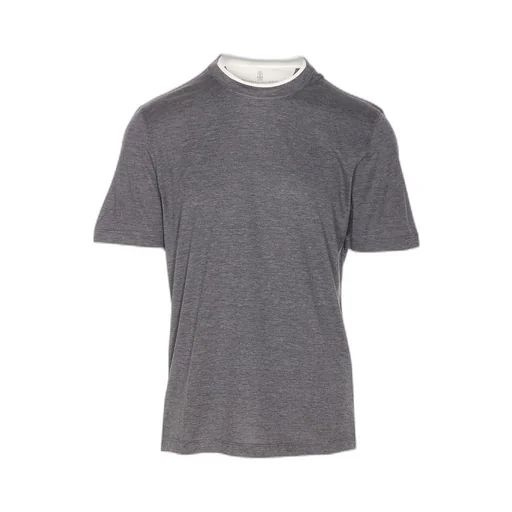 Brunello Cucinelli Crewneck Straight Hem T-Shirt