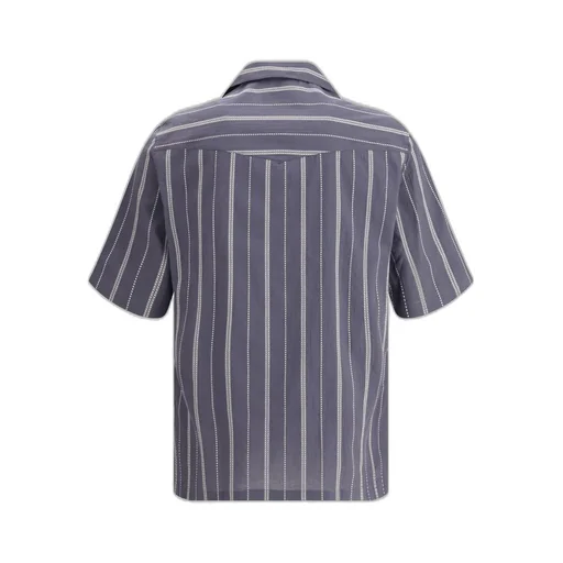 Brunello Cucinelli Striped Short-Sleeved Shirt