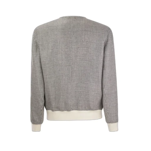 Brunello Cucinelli Checked High-Neck Jacket
