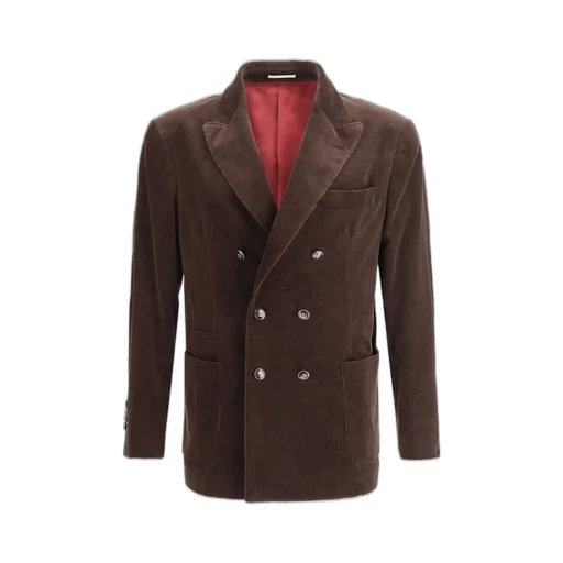 Brunello Cucinelli Double Breasted Long Sleeved Blazer