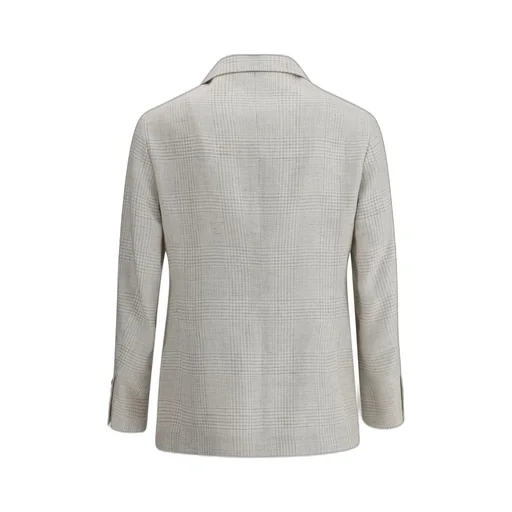Brunello Cucinelli Single-Breasted Checked Blazer
