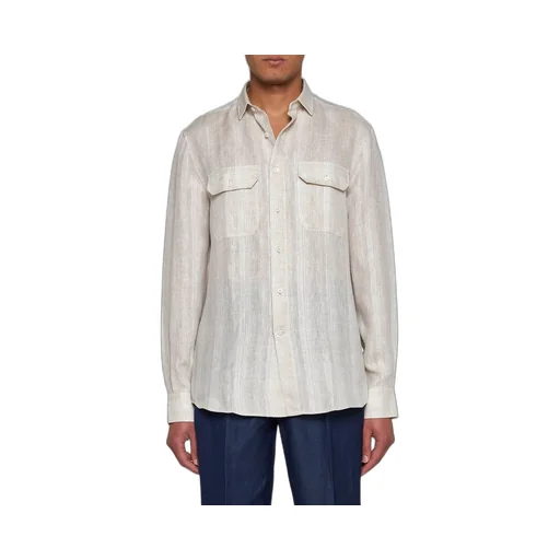 Brunello Cucinelli Striped Button-Up Shirt