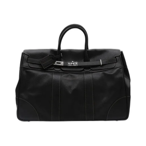 Brunello Cucinelli Weekender Country Logo Detailed Luggage Bag