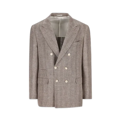Brunello Cucinelli Double-Breasted Tailored Blazer