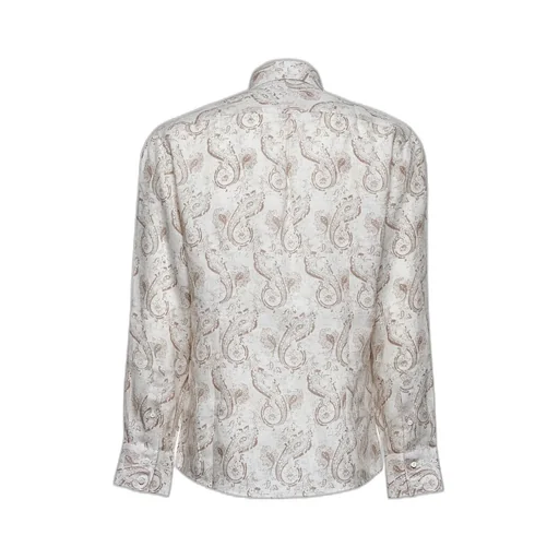 Brunello Cucinelli Paisley Printed Long-Sleeved Shirt