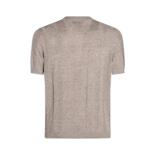 Brunello Cucinelli Henley Collared Knit Polo Shirt
