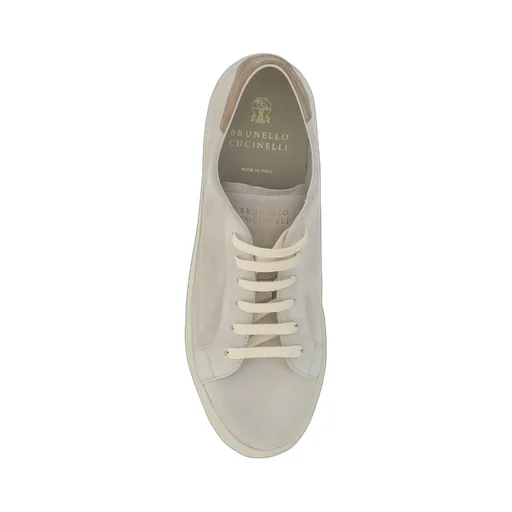 Brunello Cucinelli Logo Embossed Lace-Up Sneakers