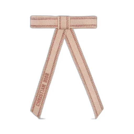 Christian Dior Embroidered Dior Twist Bow