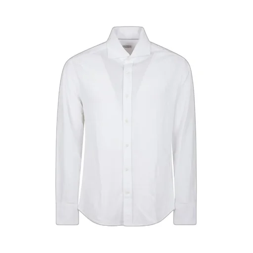 Brunello Cucinelli Piqué Long-Sleeved Shirt