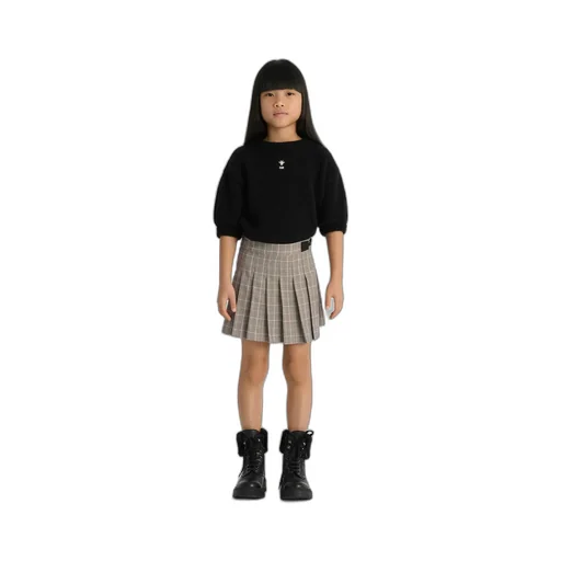 Kids' Pleated Wrap Skirt