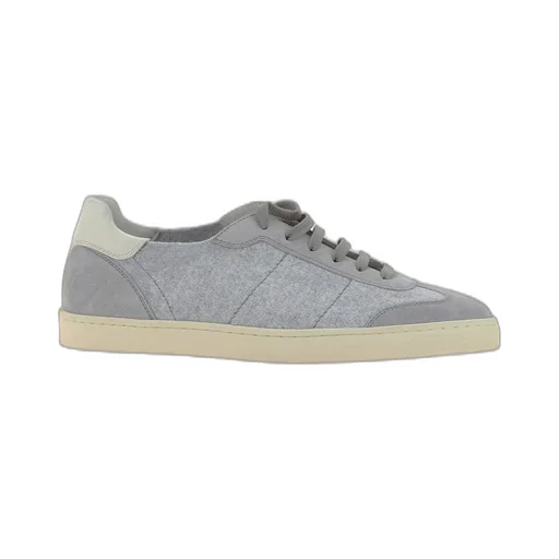 Brunello Cucinelli Round-Toe Lace-Up Sneakers