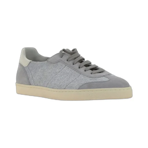 Brunello Cucinelli Round-Toe Lace-Up Sneakers