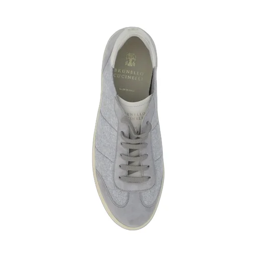 Brunello Cucinelli Round-Toe Lace-Up Sneakers