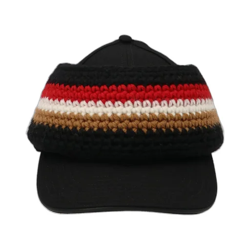 Burberry Curved Peak Knitted Baseball Hat