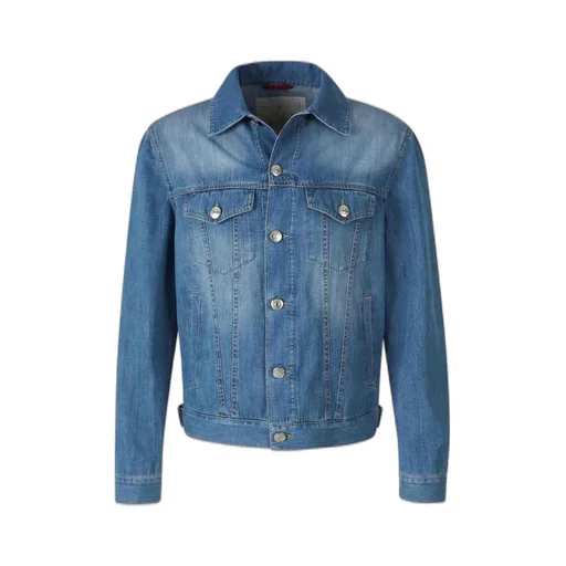 Brunello Cucinelli Long Sleeved Buttoned Denim Jacket
