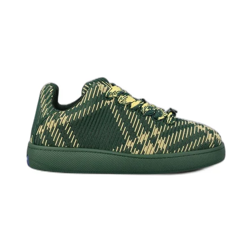 Burberry Box Checked Lace-Up Sneakers