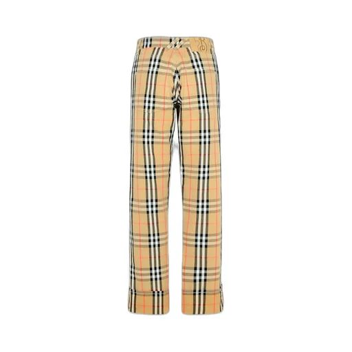 Burberry Straight-Leg Checked Trousers