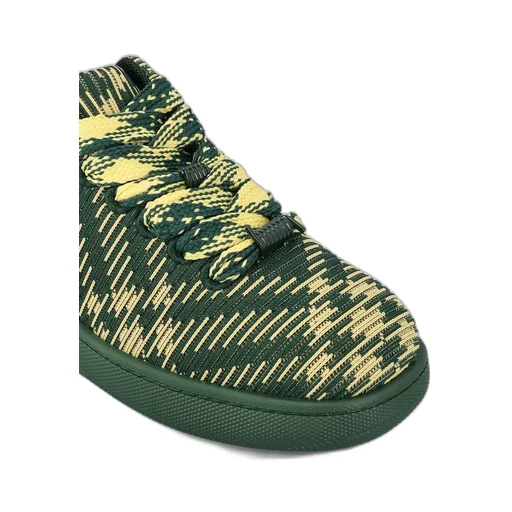 Burberry Box Checked Lace-Up Sneakers