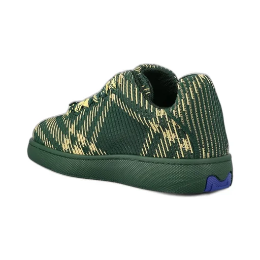 Burberry Box Checked Lace-Up Sneakers