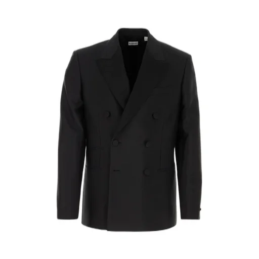 Burberry Double Breasted Peak Lapels Blazer