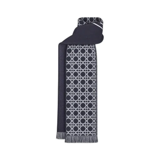 Striped Cannage Scarf