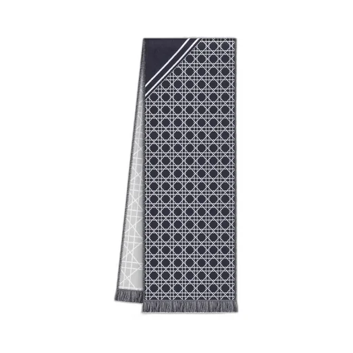 Striped Cannage Scarf