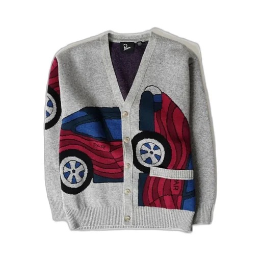 By Parra Knitted Buttoned Cardigan