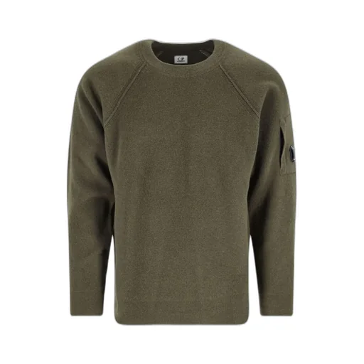 C.P. Company Logo Patch Crewneck Jumper