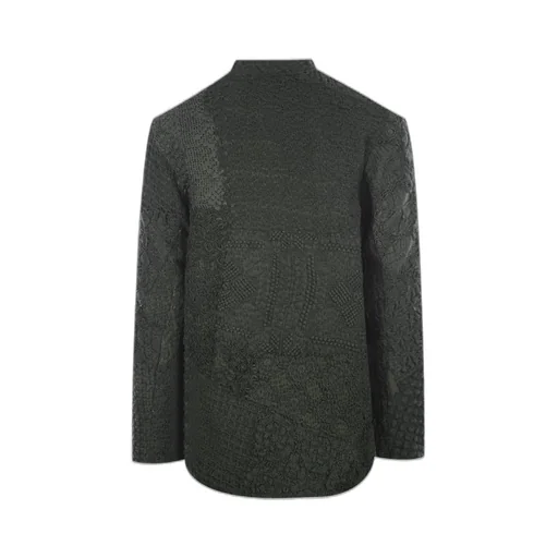 By Walid Embroidered Patchwork Zipped Jacket