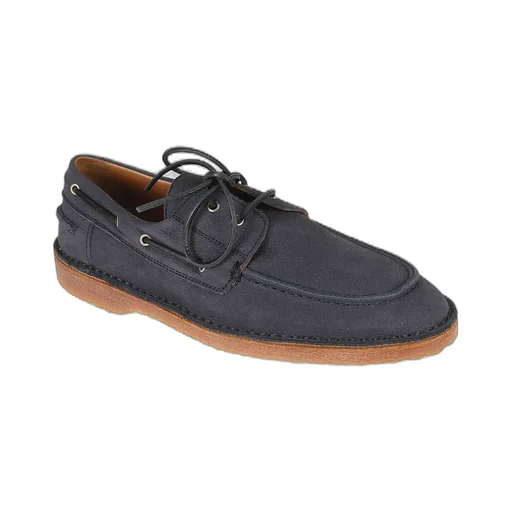 Buttero Round-Toe Lace-Up Shoes